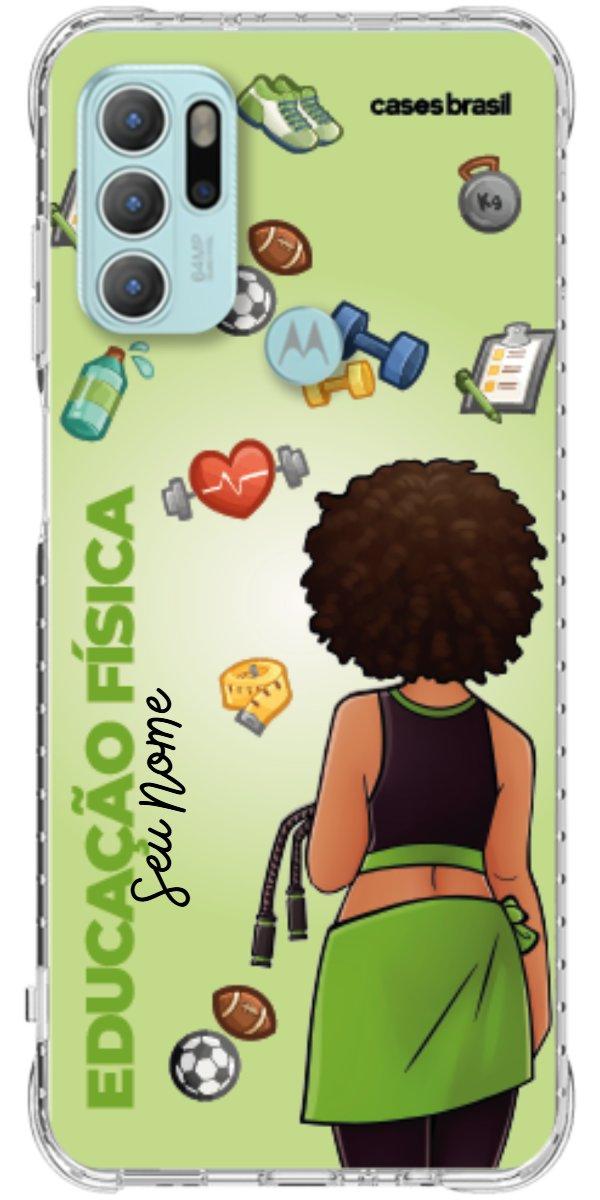 Capinha para celular Educação Física - Boneca Profissão Com Fundo