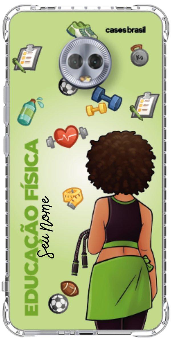 Capinha para celular Educação Física - Boneca Profissão Com Fundo