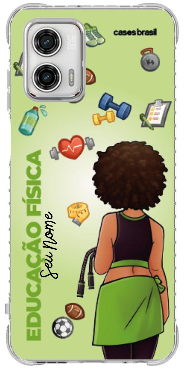 Capinha para celular Educação Física - Boneca Profissão Com Fundo