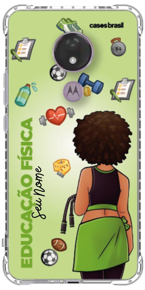 Capinha para celular Educação Física - Boneca Profissão Com Fundo