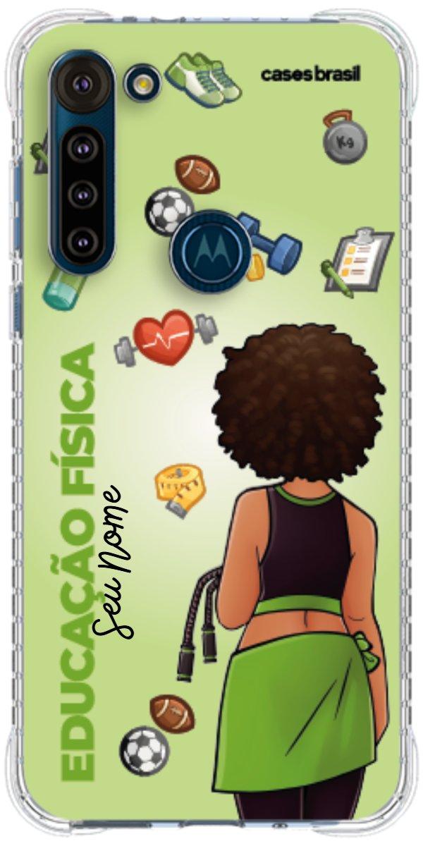 Capinha para celular Educação Física - Boneca Profissão Com Fundo