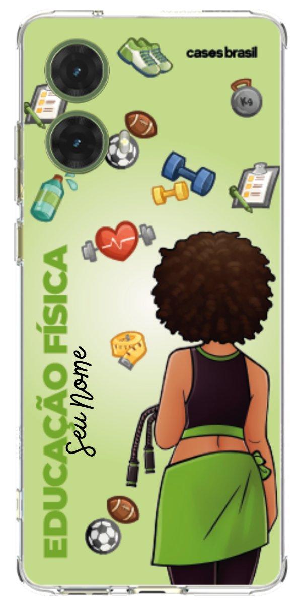 Capinha para celular Educação Física - Boneca Profissão Com Fundo