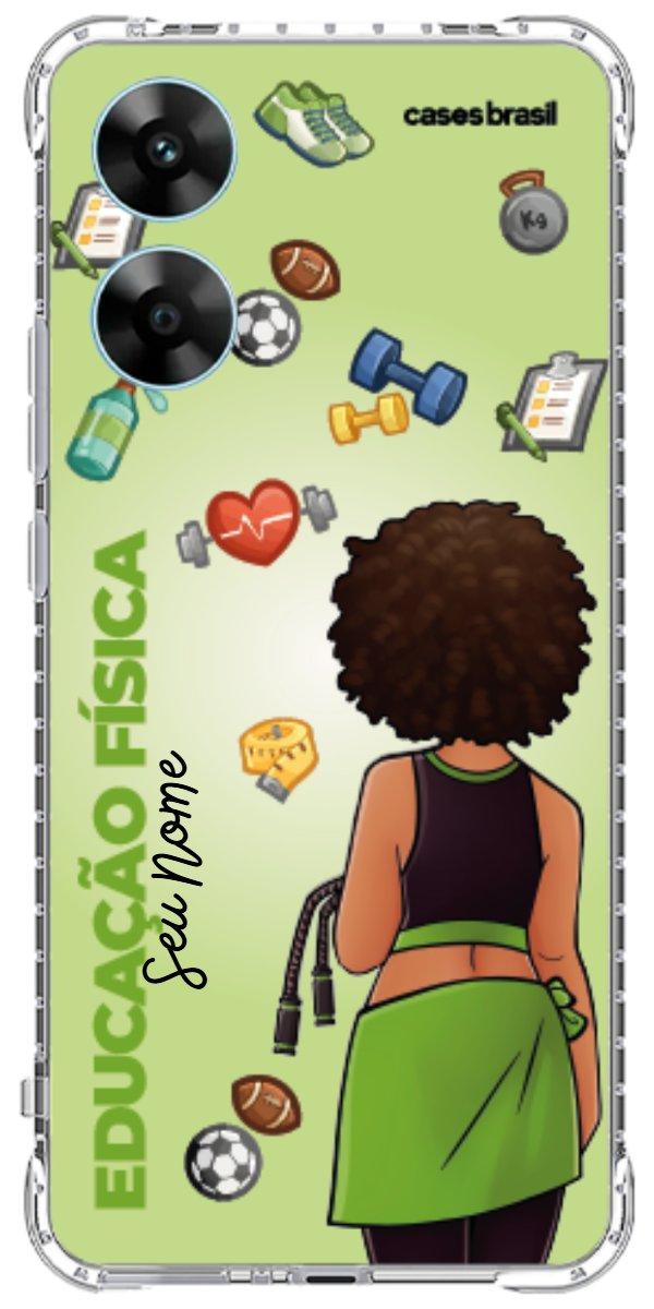 Capinha para celular Educação Física - Boneca Profissão Com Fundo