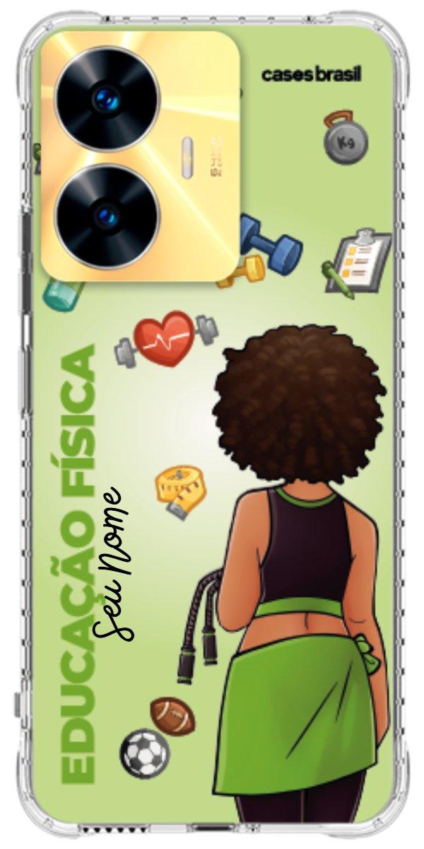 Capinha para celular Educação Física - Boneca Profissão Com Fundo