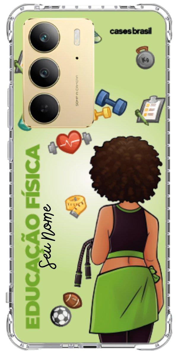 Capinha para celular Educação Física - Boneca Profissão Com Fundo