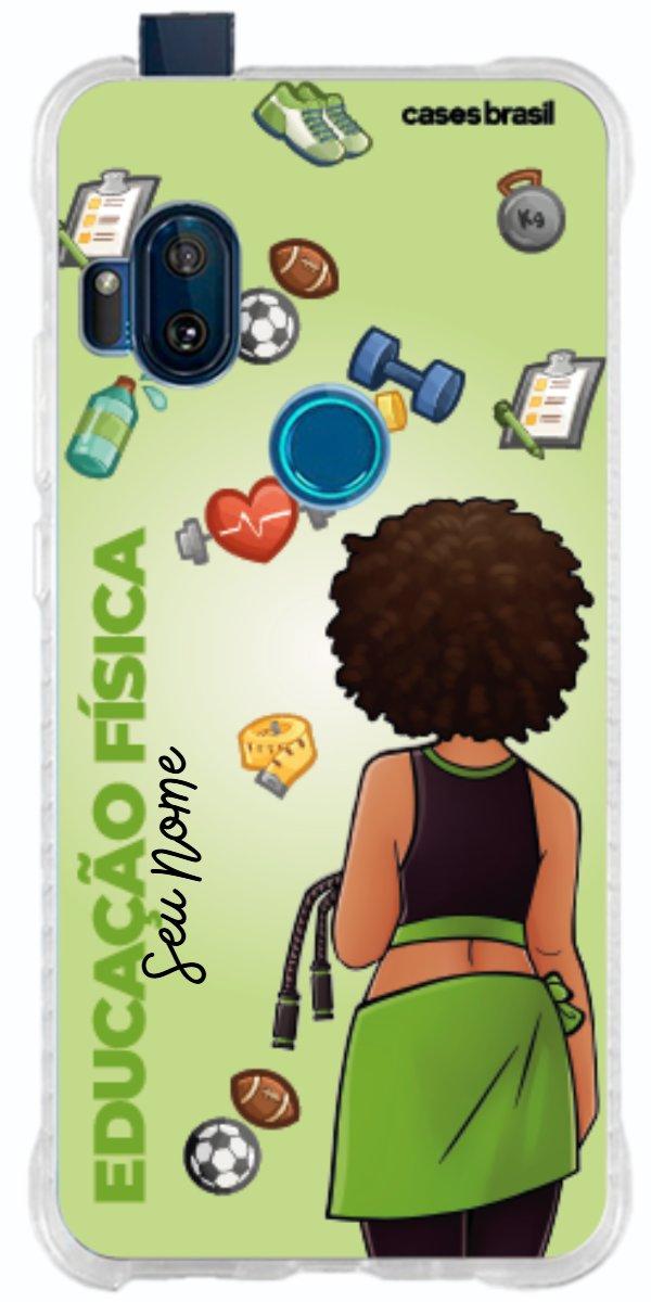 Capinha para celular Educação Física - Boneca Profissão Com Fundo