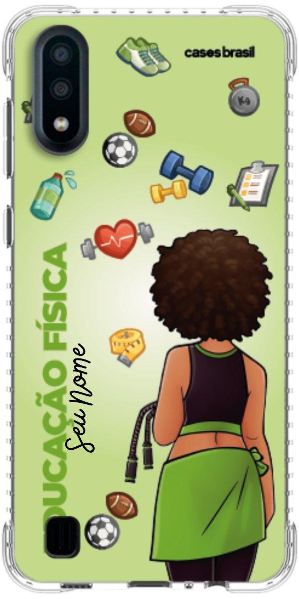 Capinha para celular Educação Física - Boneca Profissão Com Fundo