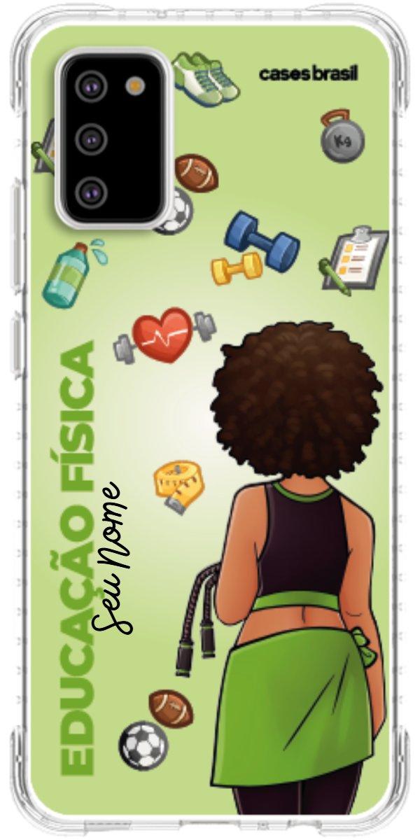Capinha para celular Educação Física - Boneca Profissão Com Fundo