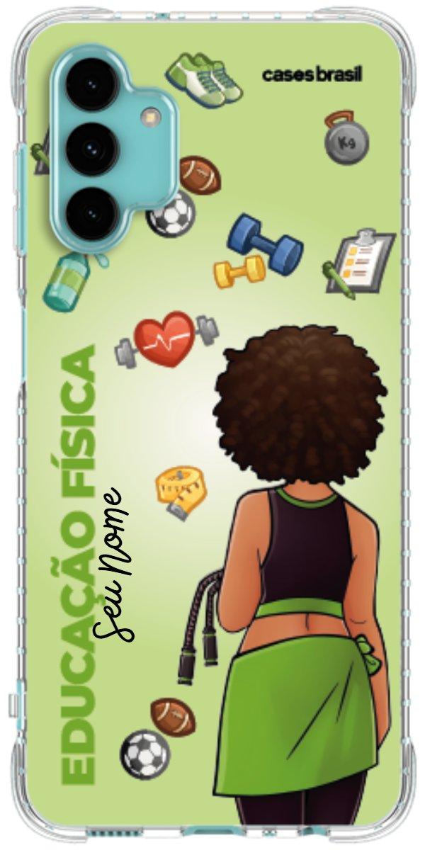 Capinha para celular Educação Física - Boneca Profissão Com Fundo