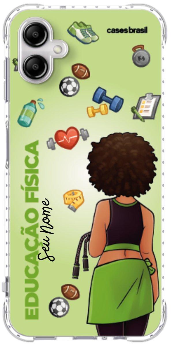 Capinha para celular Educação Física - Boneca Profissão Com Fundo