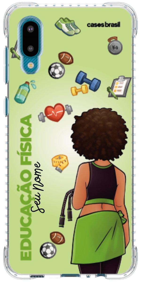 Capinha para celular Educação Física - Boneca Profissão Com Fundo