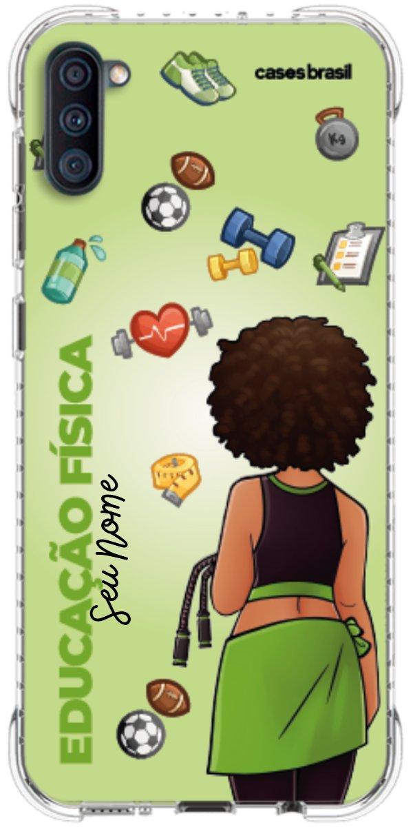 Capinha para celular Educação Física - Boneca Profissão Com Fundo