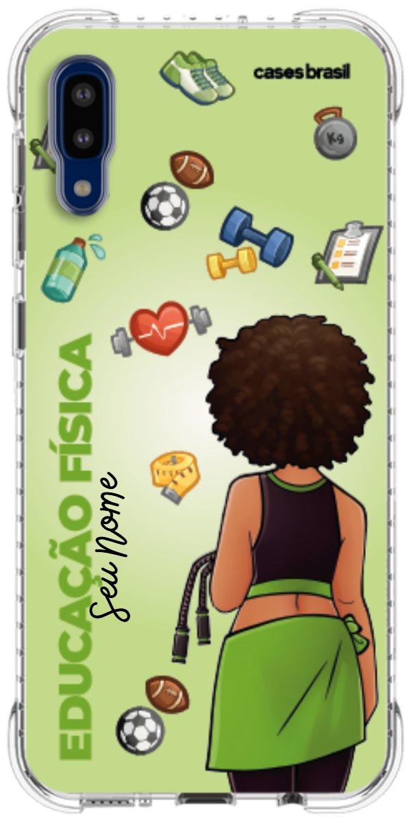 Capinha para celular Educação Física - Boneca Profissão Com Fundo
