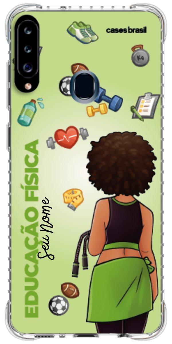 Capinha para celular Educação Física - Boneca Profissão Com Fundo