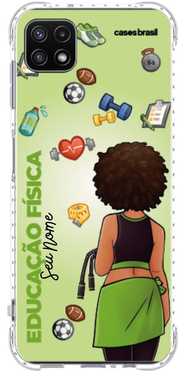 Capinha para celular Educação Física - Boneca Profissão Com Fundo