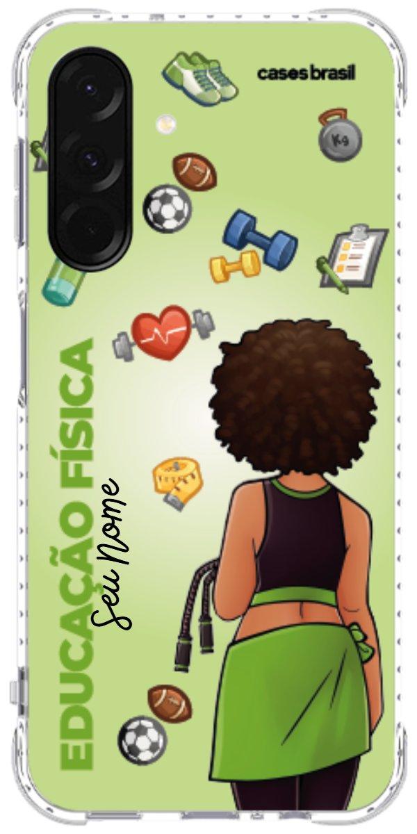 Capinha para celular Educação Física - Boneca Profissão Com Fundo