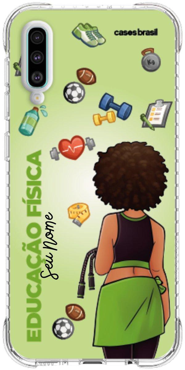 Capinha para celular Educação Física - Boneca Profissão Com Fundo