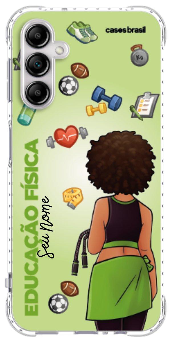 Capinha para celular Educação Física - Boneca Profissão Com Fundo