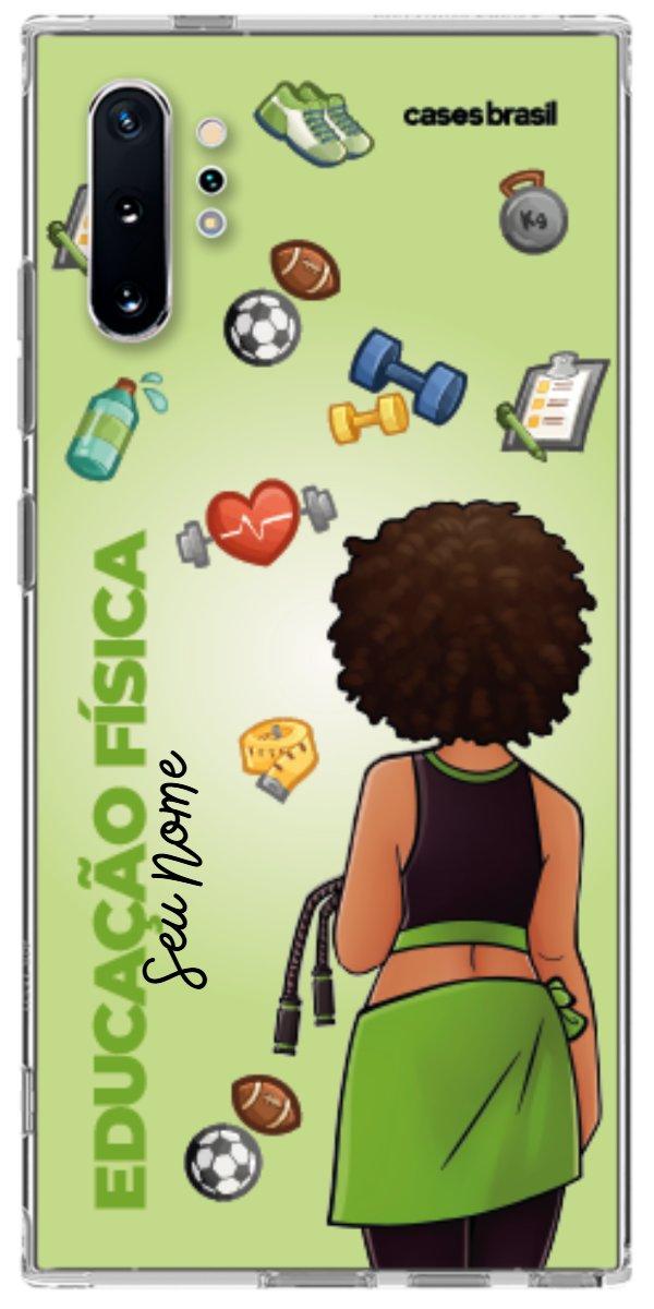 Capinha para celular Educação Física - Boneca Profissão Com Fundo