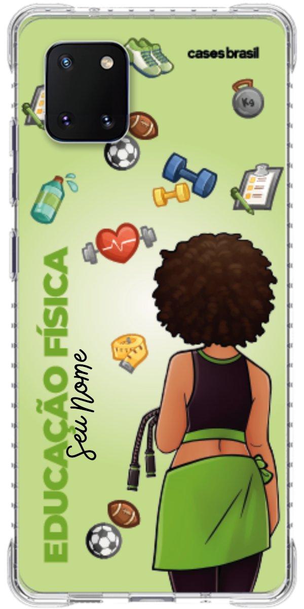 Capinha para celular Educação Física - Boneca Profissão Com Fundo