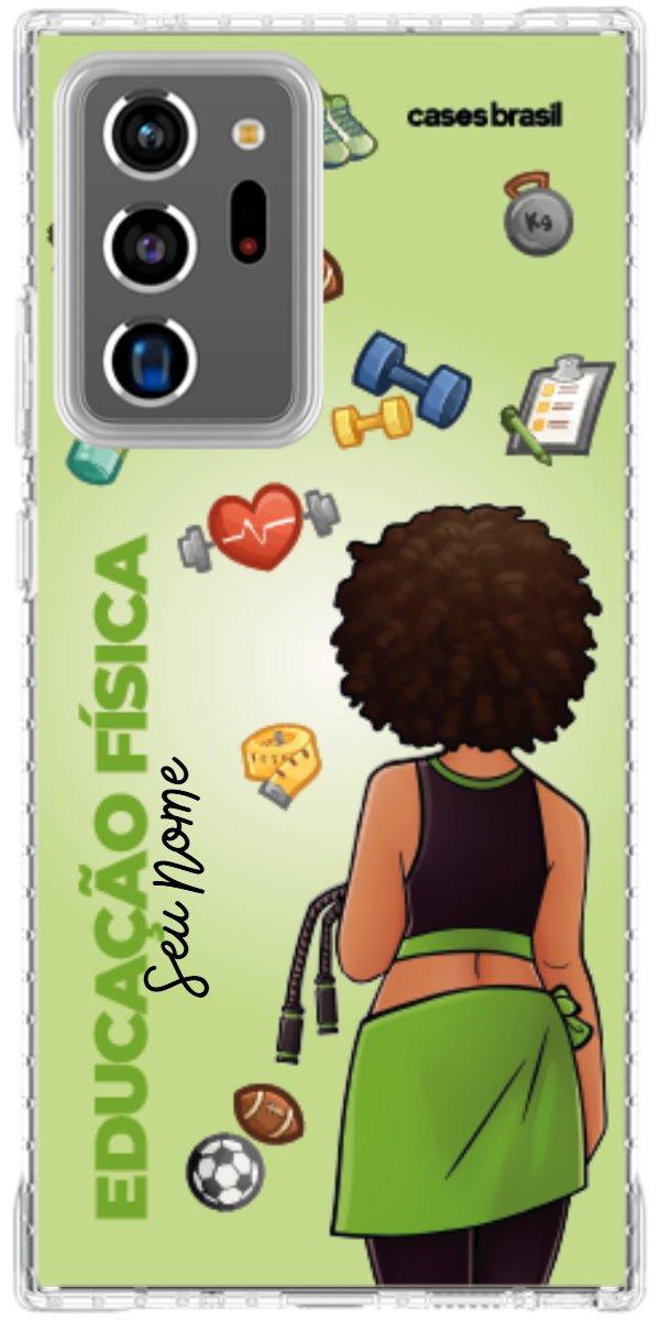 Capinha para celular Educação Física - Boneca Profissão Com Fundo