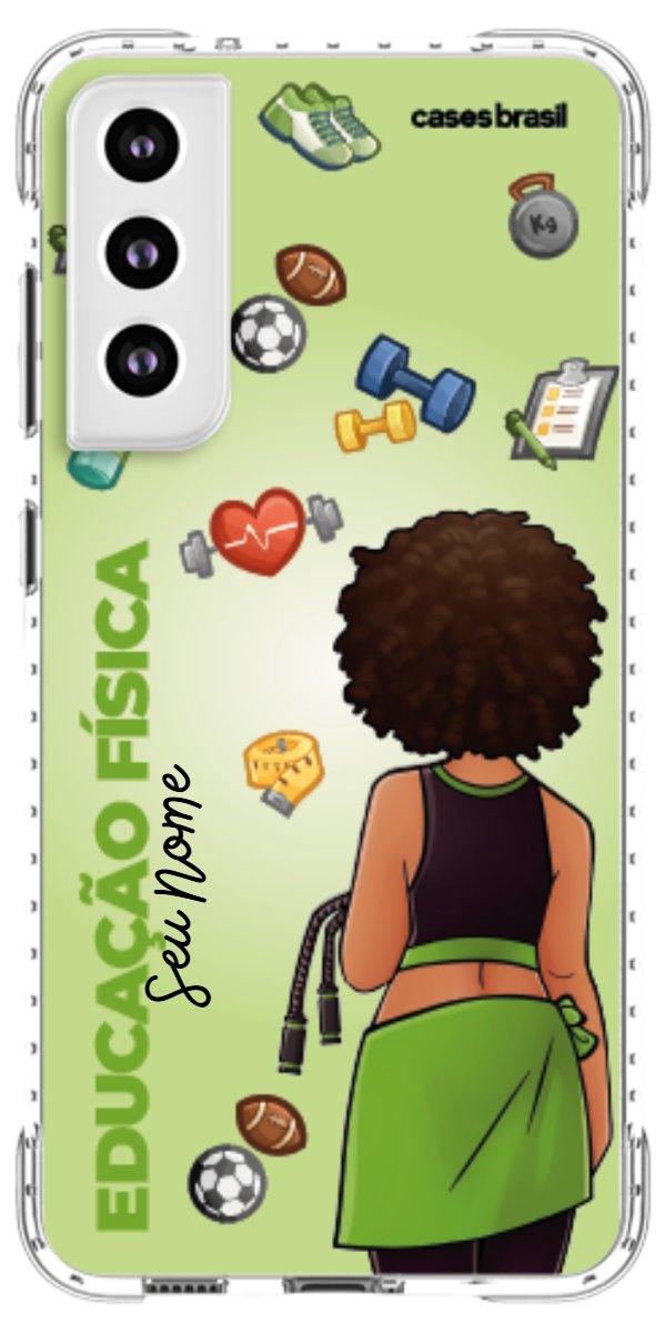 Capinha para celular Educação Física - Boneca Profissão Com Fundo