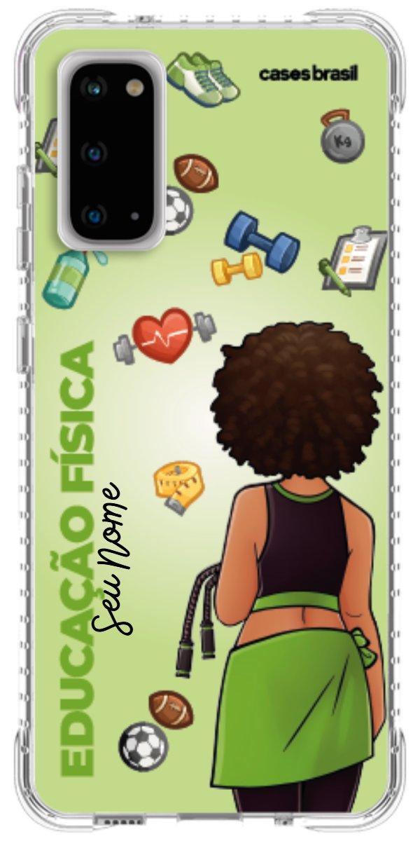 Capinha para celular Educação Física - Boneca Profissão Com Fundo