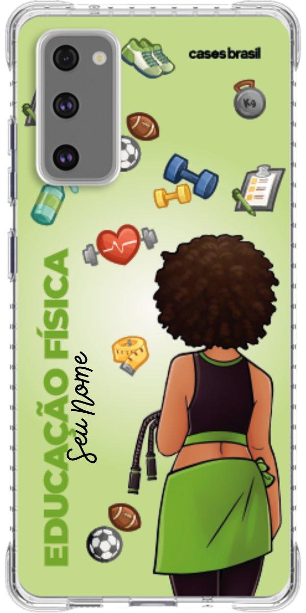 Capinha para celular Educação Física - Boneca Profissão Com Fundo