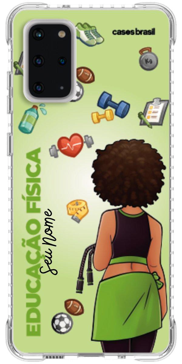 Capinha para celular Educação Física - Boneca Profissão Com Fundo