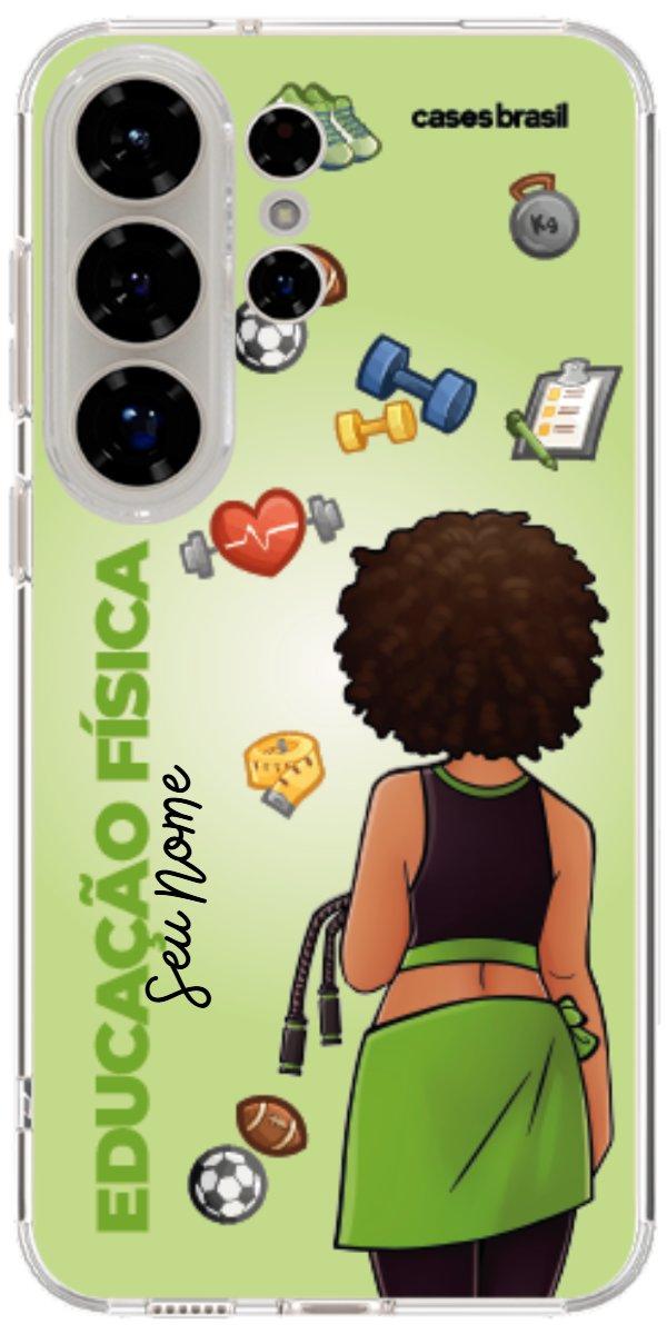 Capinha para celular Educação Física - Boneca Profissão Com Fundo
