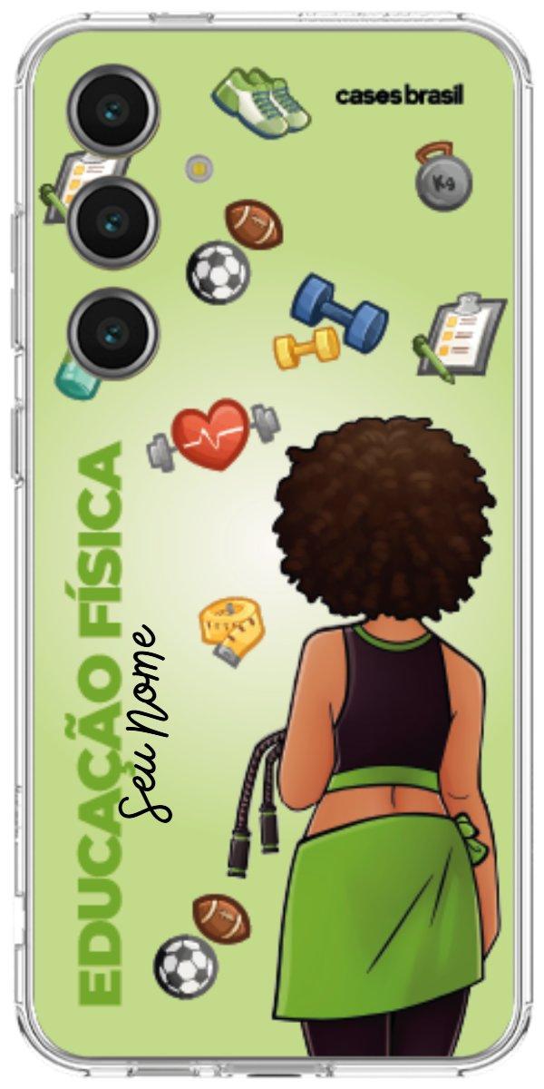 Capinha para celular Educação Física - Boneca Profissão Com Fundo