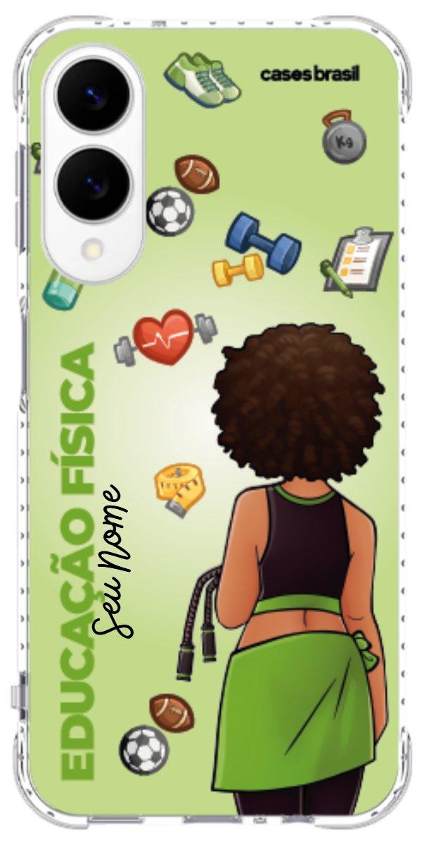 Capinha para celular Educação Física - Boneca Profissão Com Fundo