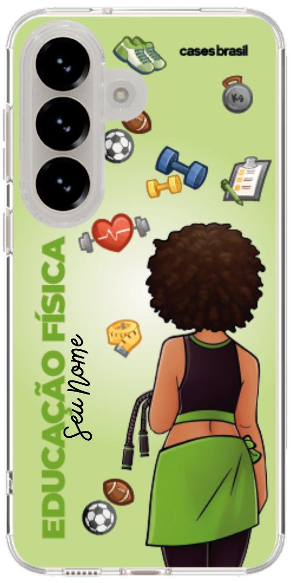 Capinha para celular Educação Física - Boneca Profissão Com Fundo