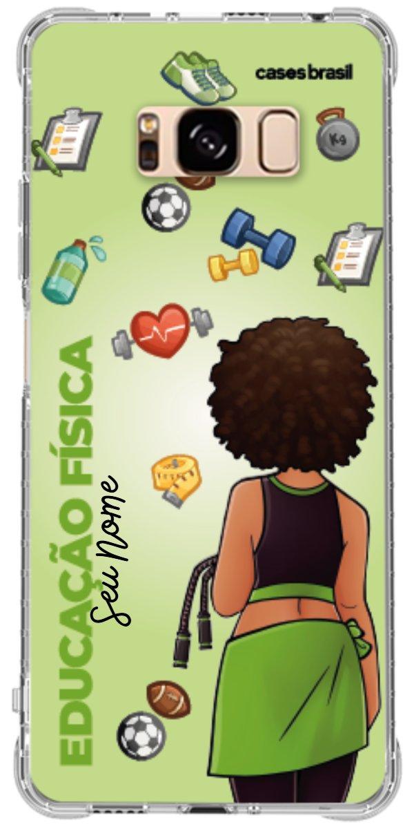 Capinha para celular Educação Física - Boneca Profissão Com Fundo