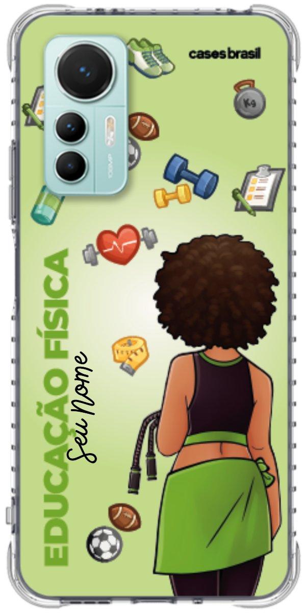 Capinha para celular Educação Física - Boneca Profissão Com Fundo