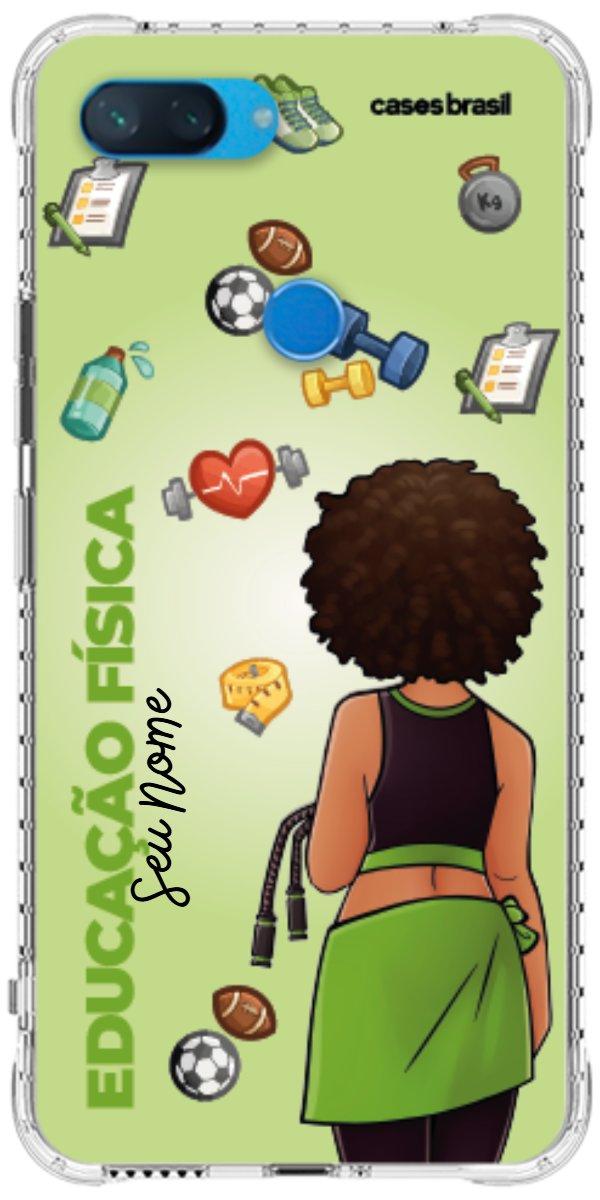 Capinha para celular Educação Física - Boneca Profissão Com Fundo
