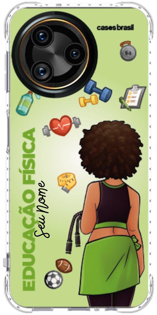 Capinha para celular Educação Física - Boneca Profissão Com Fundo