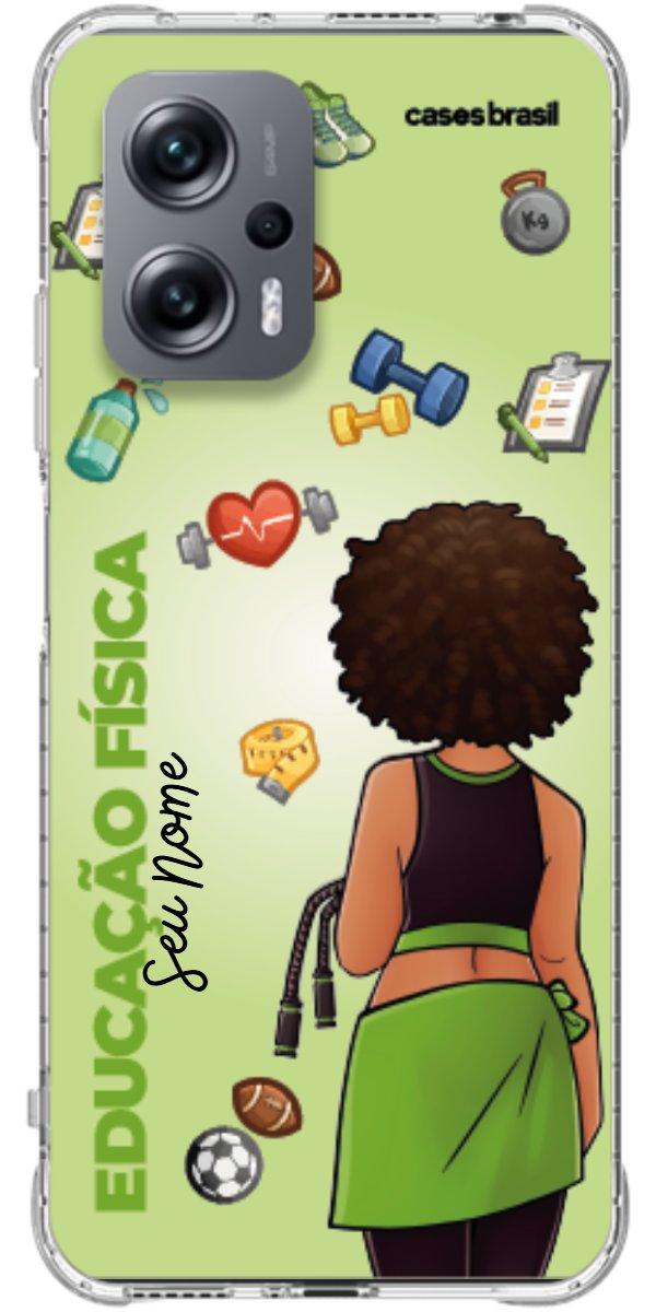 Capinha para celular Educação Física - Boneca Profissão Com Fundo