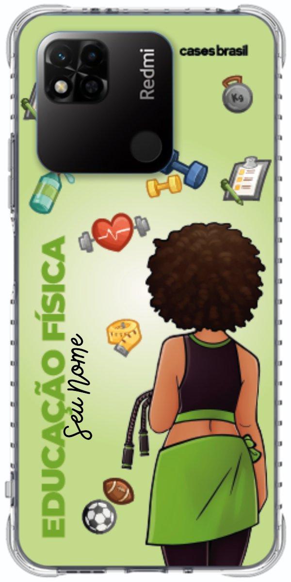 Capinha para celular Educação Física - Boneca Profissão Com Fundo