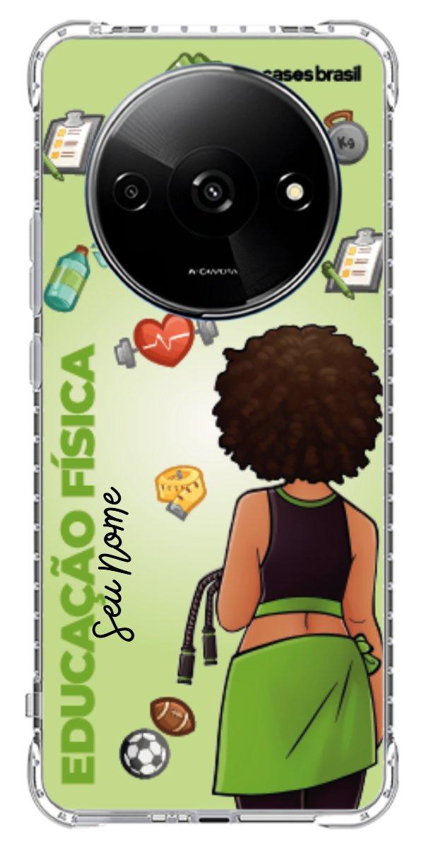 Capinha para celular Educação Física - Boneca Profissão Com Fundo