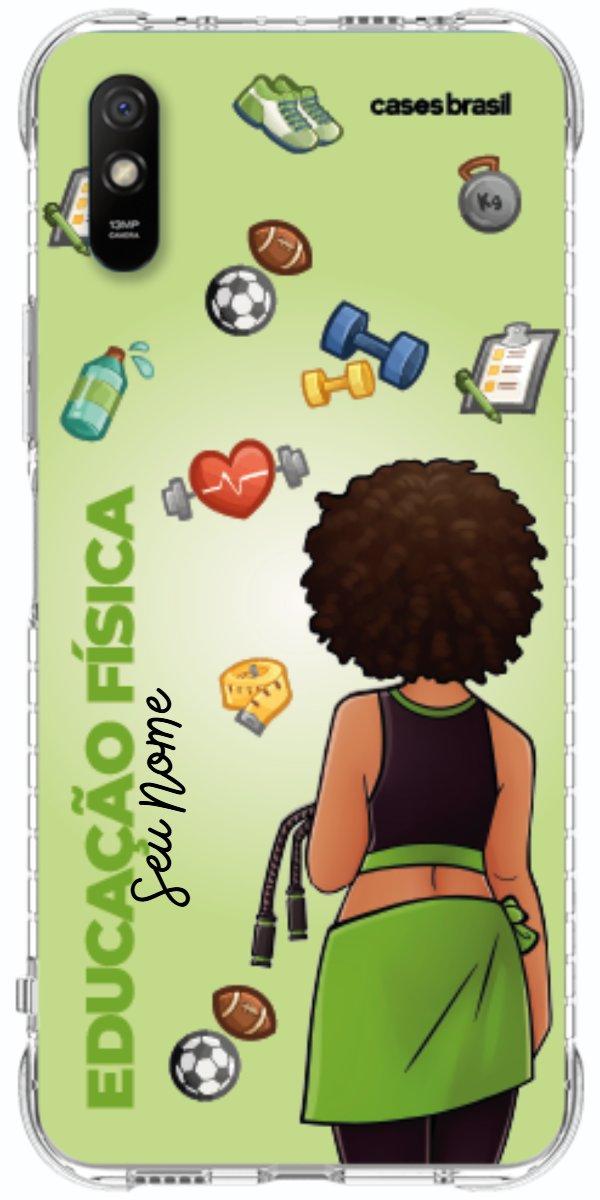 Capinha para celular Educação Física - Boneca Profissão Com Fundo