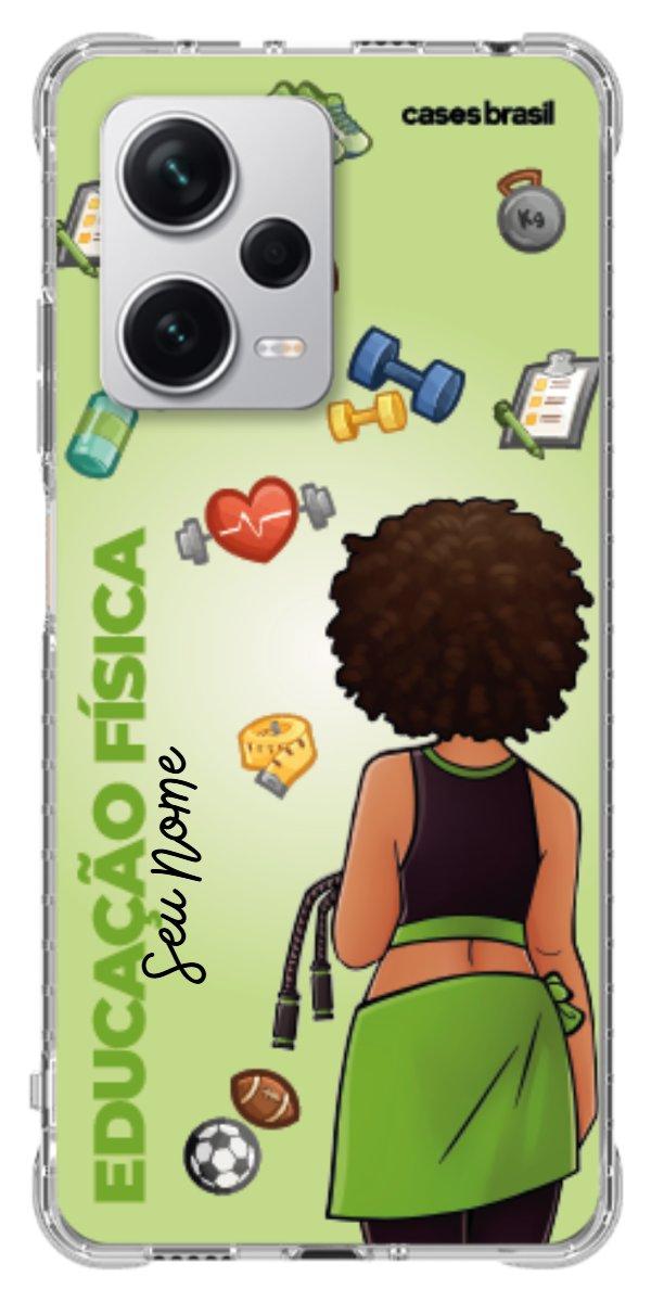 Capinha para celular Educação Física - Boneca Profissão Com Fundo