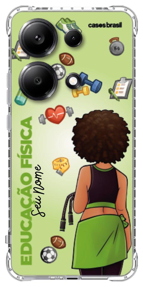 Capinha para celular Educação Física - Boneca Profissão Com Fundo