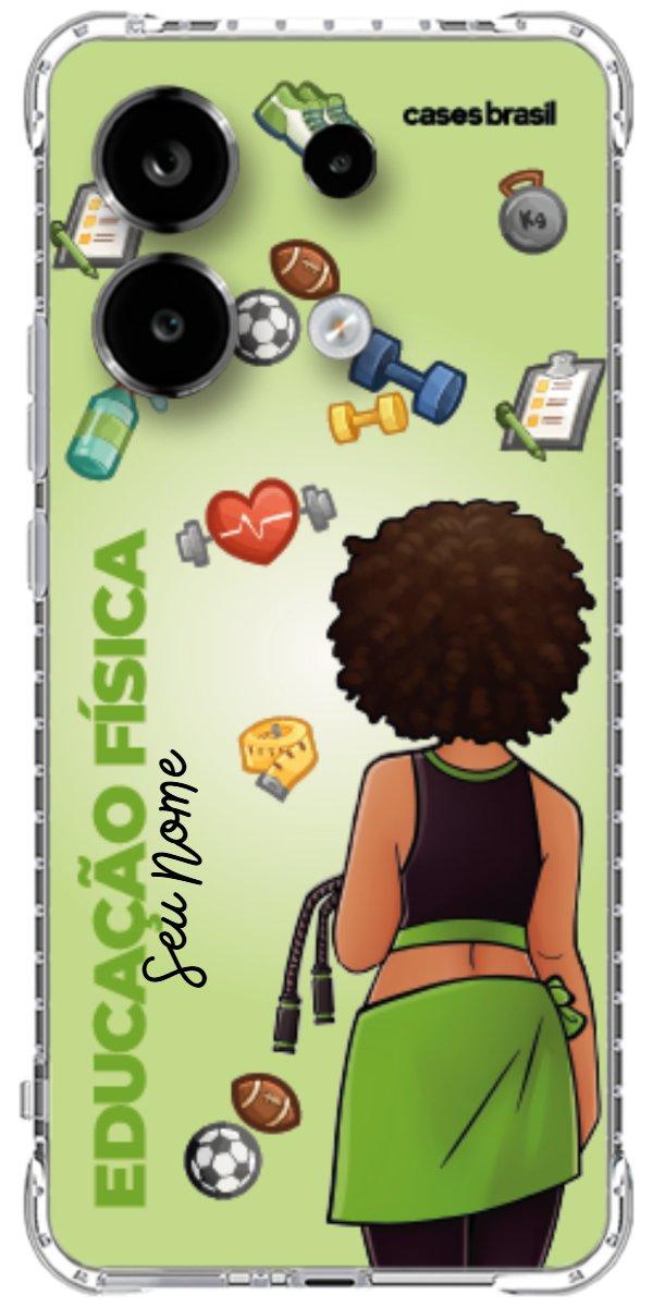 Capinha para celular Educação Física - Boneca Profissão Com Fundo