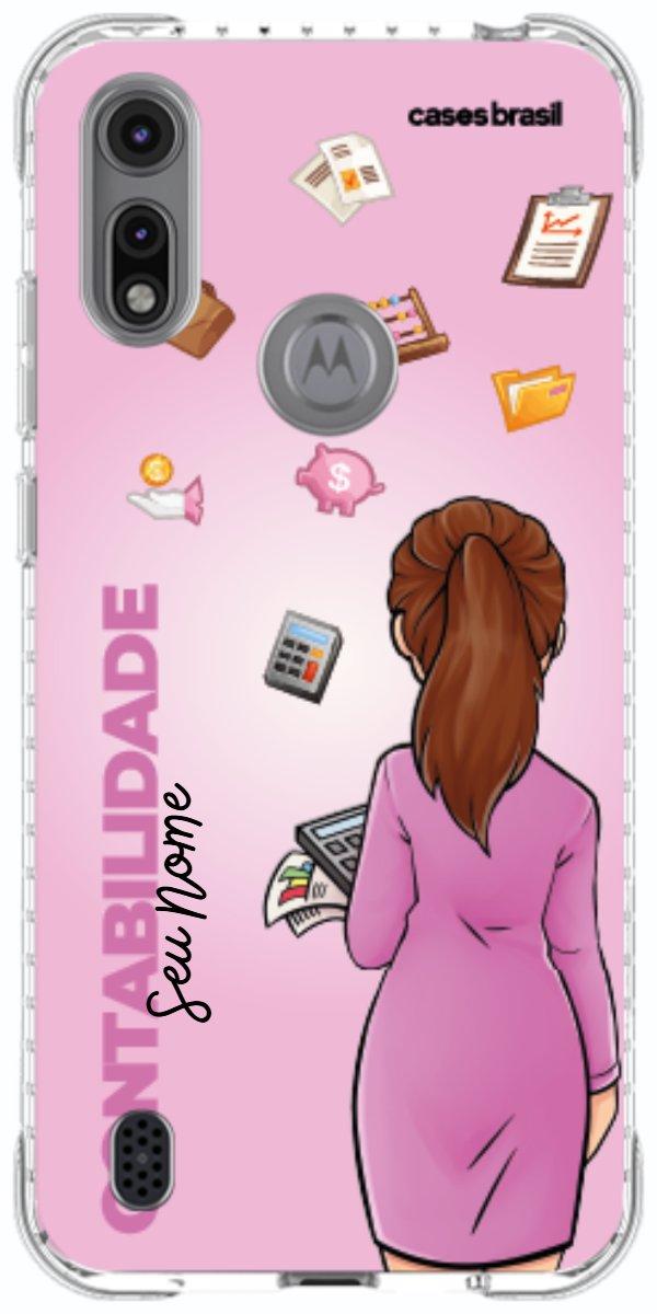 Capinha para Celular Contabilidade - Boneca Profissão Com Fundo