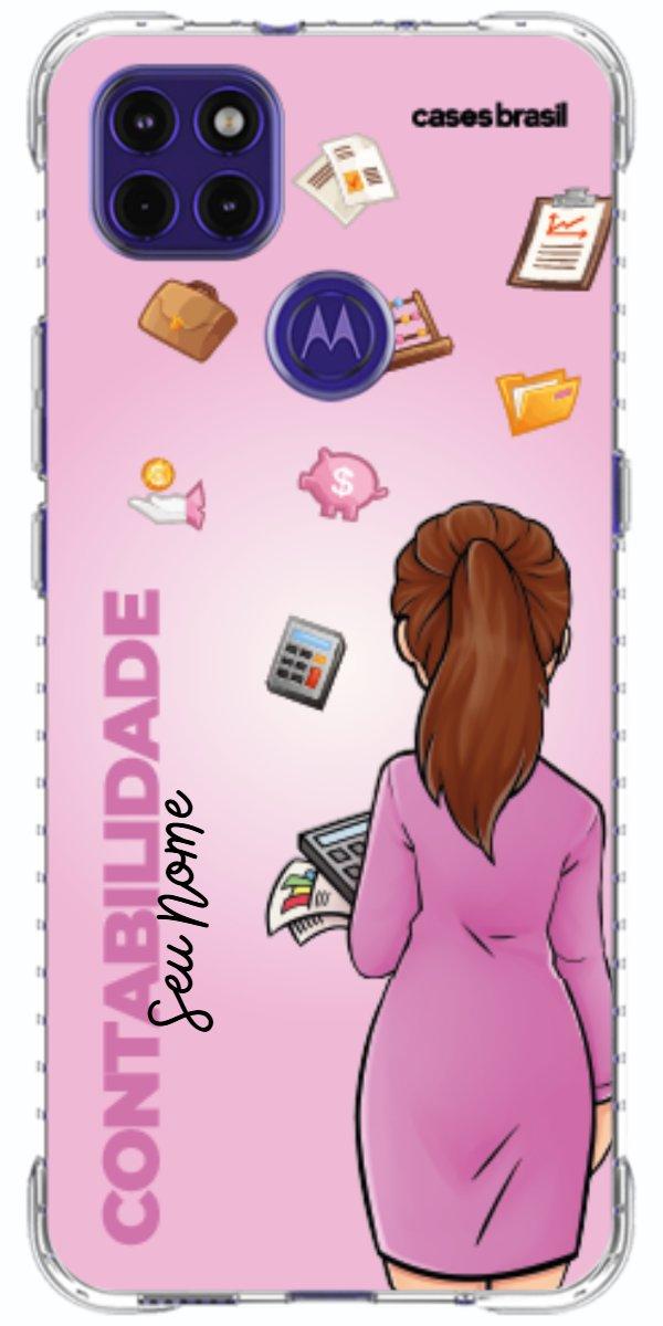 Capinha para Celular Contabilidade - Boneca Profissão Com Fundo