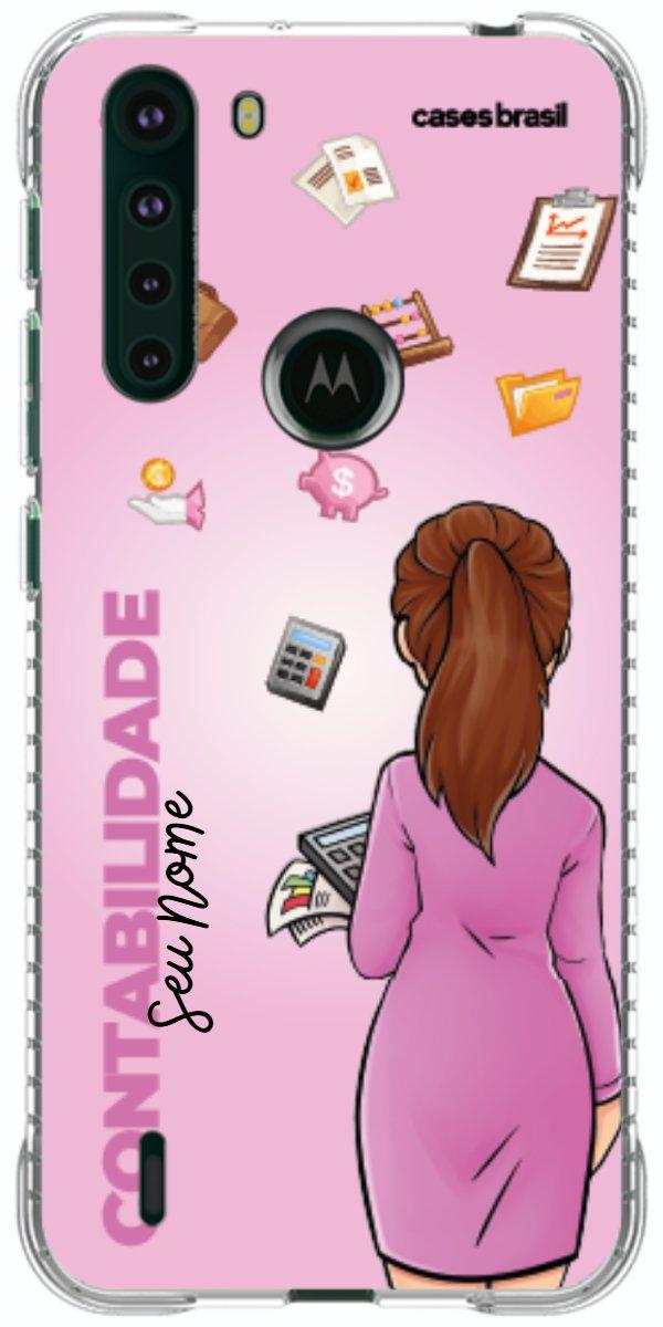 Capinha para Celular Contabilidade - Boneca Profissão Com Fundo