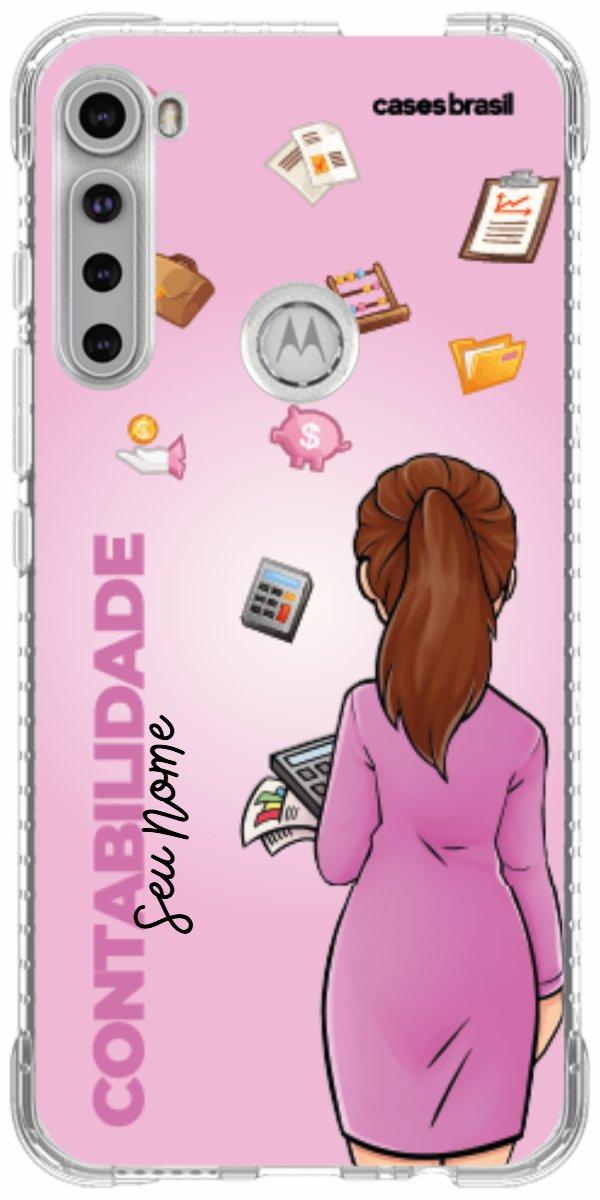 Capinha para Celular Contabilidade - Boneca Profissão Com Fundo
