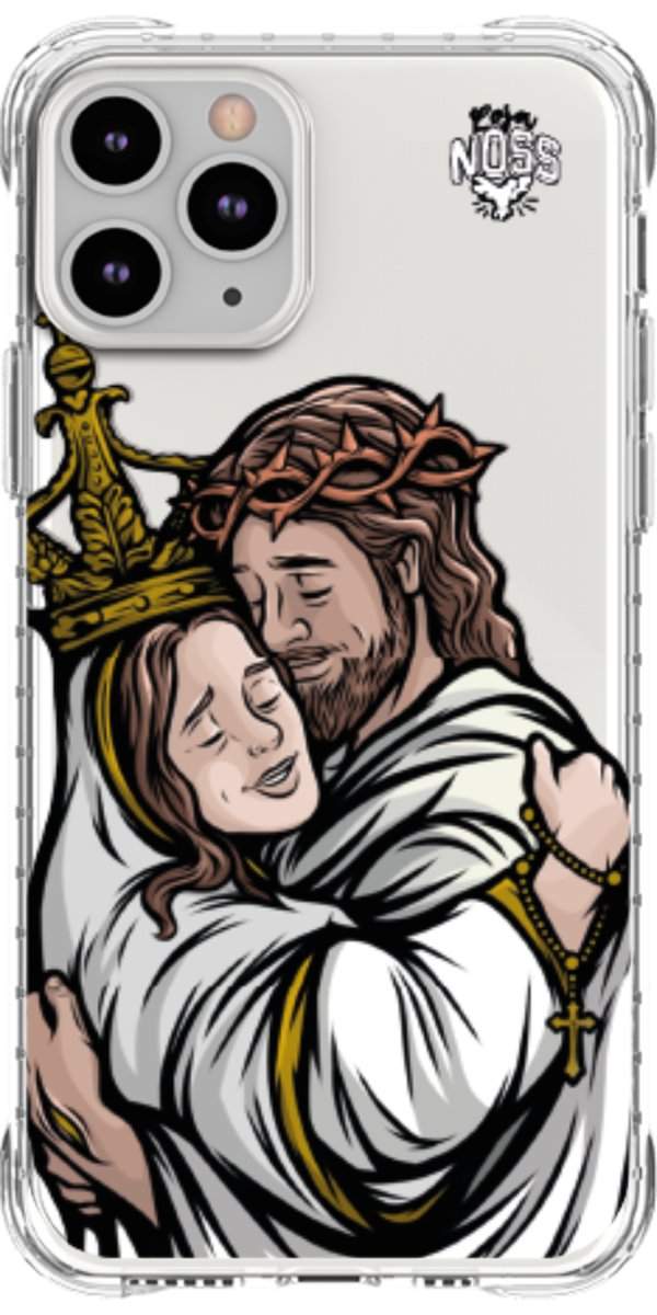 Capinha Para Celular Tudo com Jesus Nada sem Maria