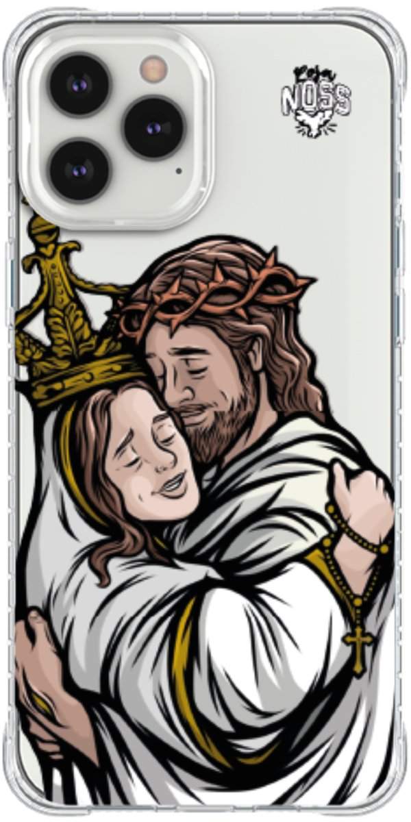 Capinha para Celular Tudo com Jesus Nada sem Maria 02